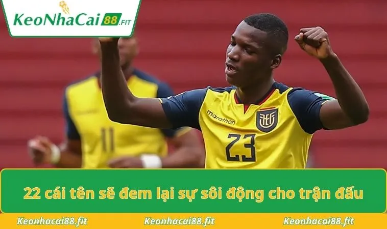 22 cái tên sẽ đem lại sự sôi động cho trận đấu