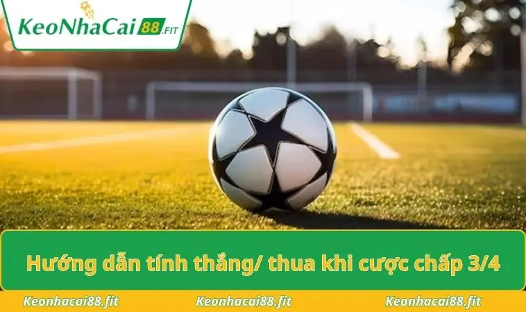Hướng dẫn tính thắng/ thua khi cược chấp 3/4