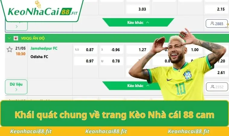 Khái quát chung về trang Kèo Nhà cái 88 cam