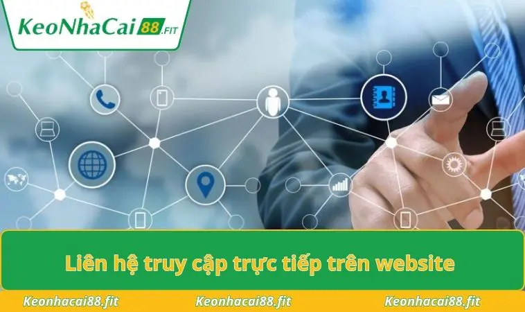 Phương thức liên hệ truy cập trực tiếp trên website