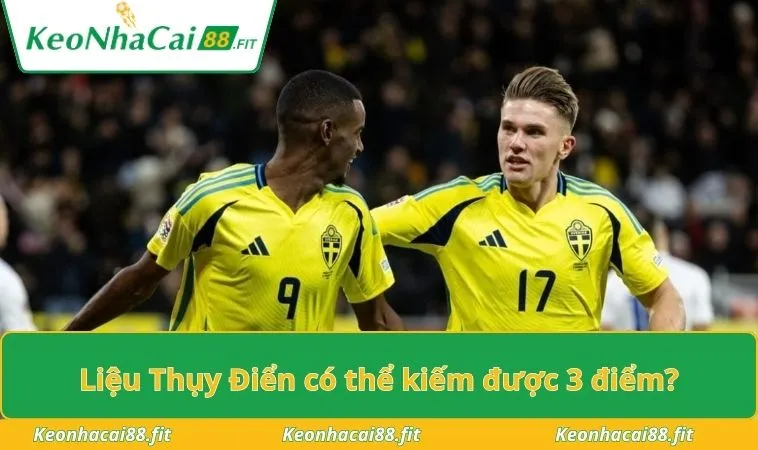 Liệu Thụy Điển có thể kiếm được 3 điểm?